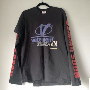 Vetements Long Sleeve SS19 SZ L